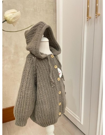 BABY CAPPED CARDIGAN 0-6 MONTH
